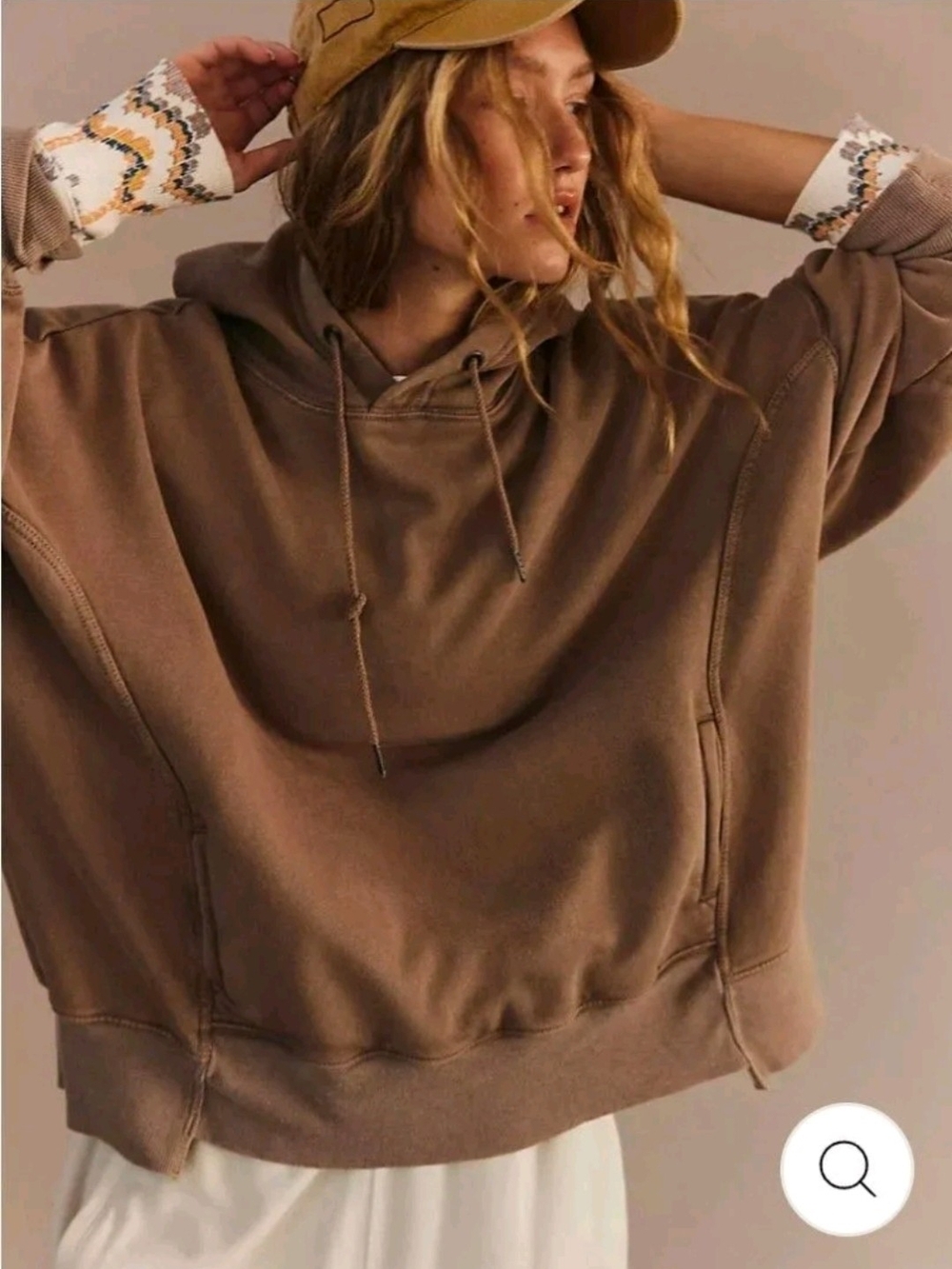 Free People Movement Sprint To The Finish Hoodie in Hickory